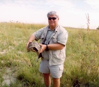 Ron with Leopard Tortoise - Selinda