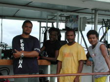 Dive Crew: Terrence, Josie, Digger, Nelson - GAL Photo